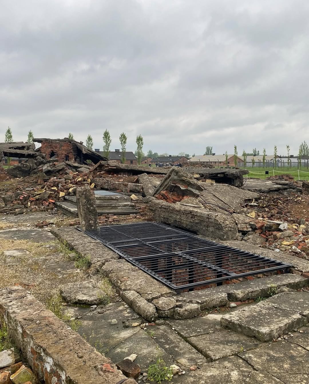 Ruins of a crematorium at Birkenau
