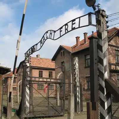 Road towards Auschwitz-Birkenau